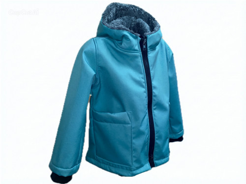 Softshell bunda dětská ZIMNÍ S BERÁNKEM v. 74-152