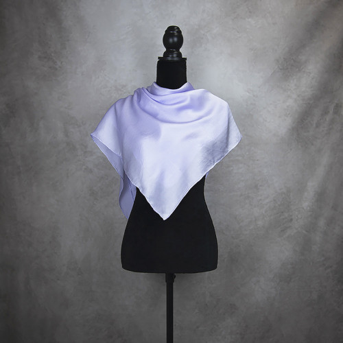 Hodvábna šatka LEVANDULOVÁ, 90 x 90cm, Handmade