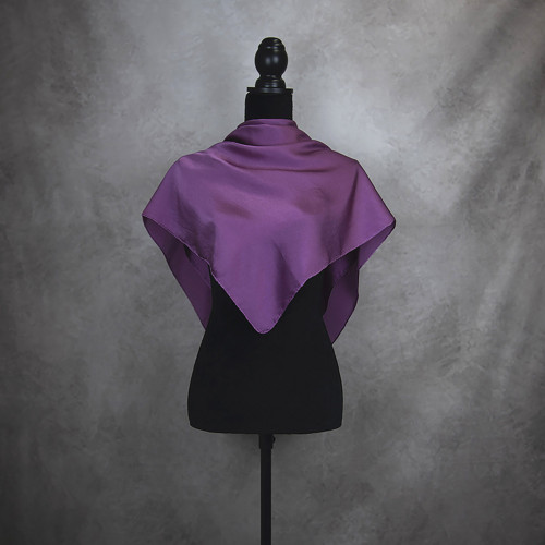 Hodvábna šatka PURPUROVÁ, 90 x 90cm, Handmade