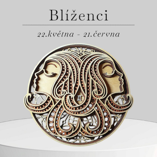 Dřevěný obraz Znamení zvěrokruhu BLÍŽENCI