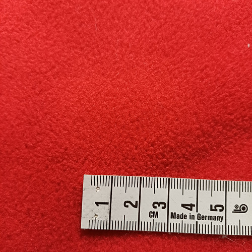 Fleec antipilling 140 cm x 40 cm červený č.65