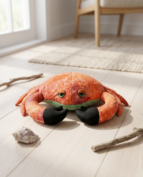 Plyšový krab z islandské bavlny