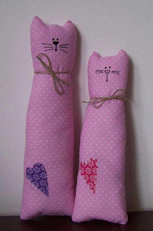 Kočka s levandulí /23cm/