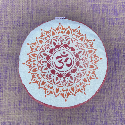Meditační polštář "Aum mandala modrá" 10cm