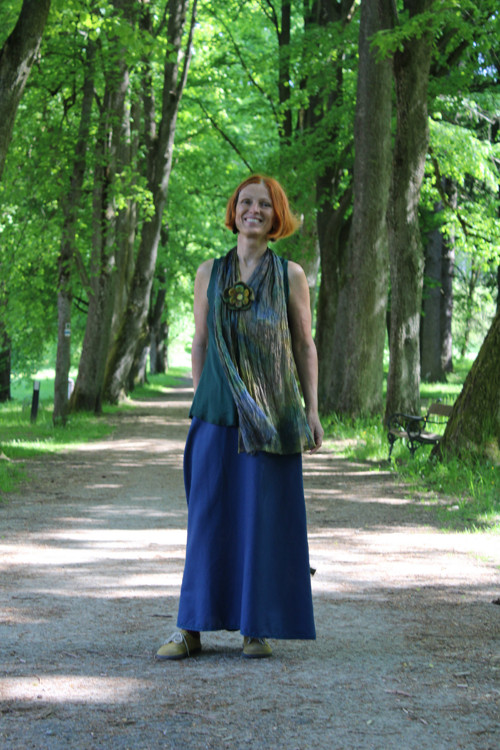 Plstěná květina - brož