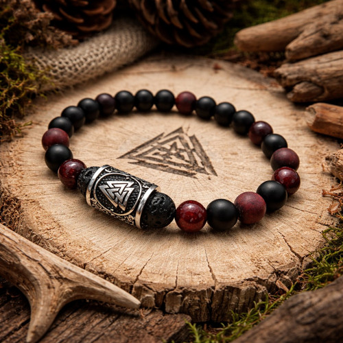 Pánský náramek Valknut – Síla kořenů a odvaha jít
