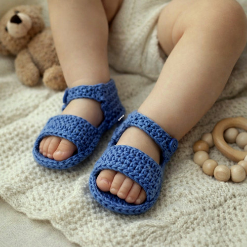 Háčkované sandálky (10 cm)