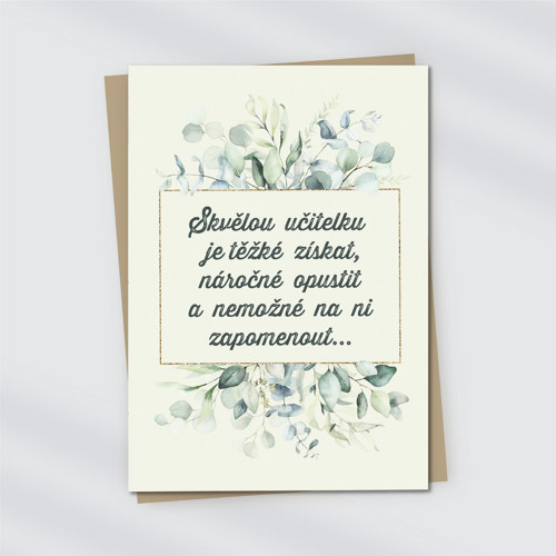Přání pro učitelku 01