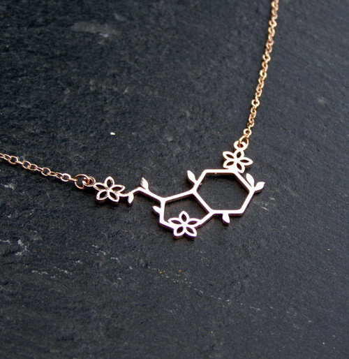 SEROTONIN*ROSE GOLD*ocelový náhrdelník