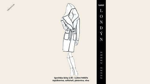 Střih kabát Londýn