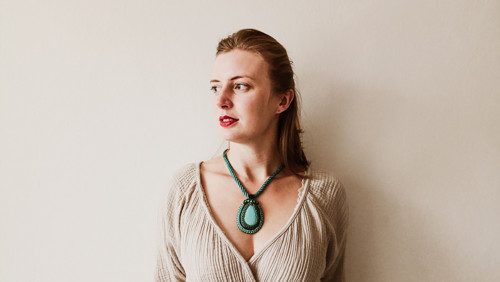 Medaillon with turquoise - sutaškový náhrdelník