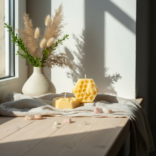 Honeycomb candle