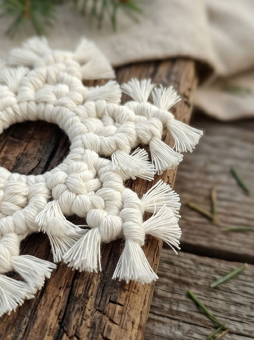 Macramé vločka
