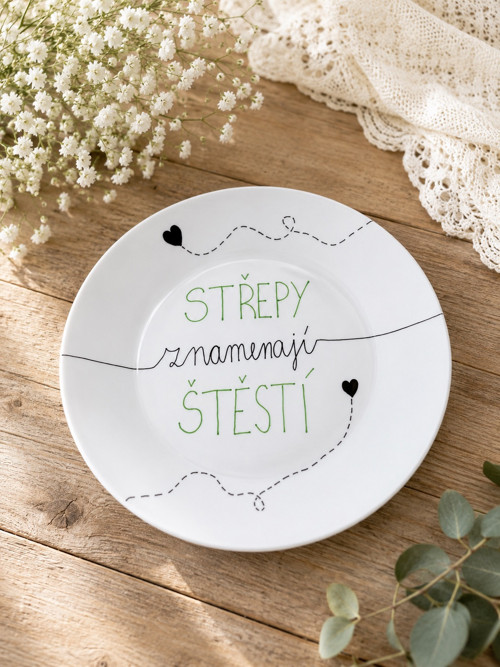 Svatební talíř - Střepy znamenají štěstí