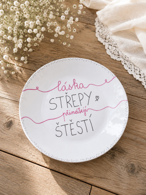 Svatební talíř - Střepy přinášejí štěstí