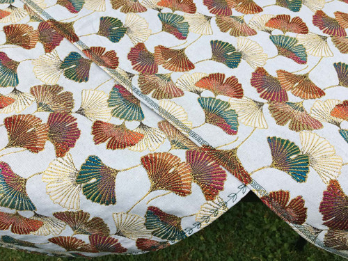 GINGKO * luxusní ubrus * zlaté akcenty