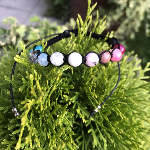 Dámský Pestrobarevný Shamballa Náramek