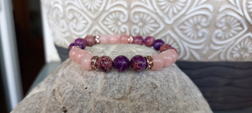 Imperial jasper purple s růženínem
