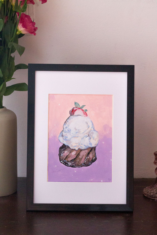 Originální malba - Cupcake