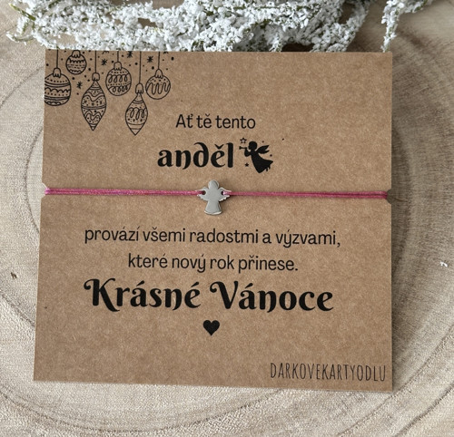 Vánoční náramek s andělem — foto 1