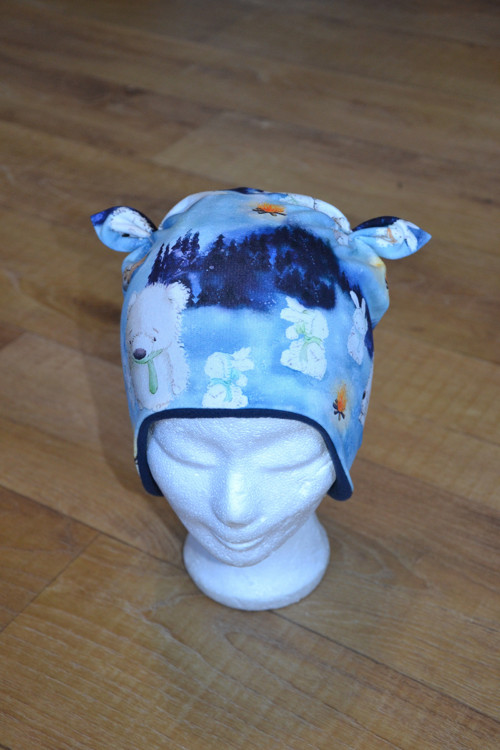 Zimní ušanka "medvědi" 49-52/3cm