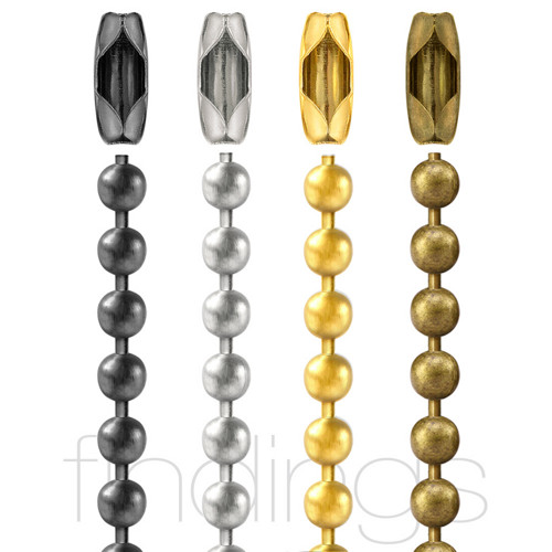Kuličkový řetízek 1.2mm / 3m / Gunmetal