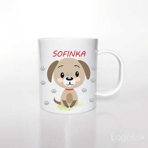 Plastový hrnek pro děti PEJSEK