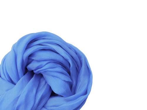 "kobalt blue" hedvábná šála, pléd 180x90 skladom