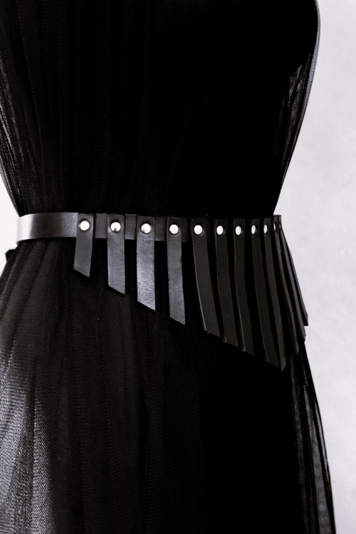 Ema Belt, široký kožený opasek