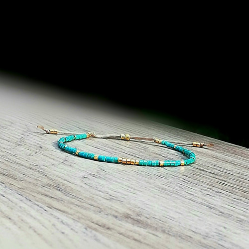 79*Jemný náramek Luxury turquoise*