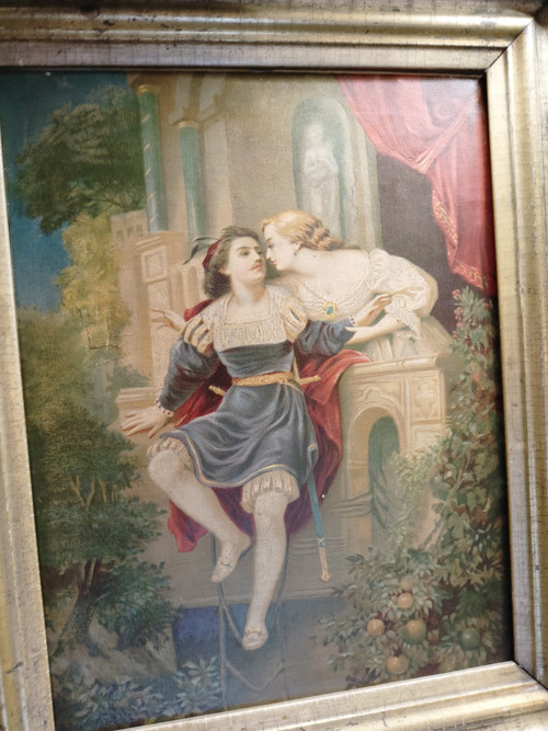 Starožitný obraz plátno - Romeo a Julie