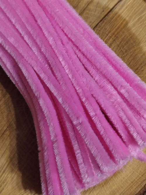Chlupaté drátky Ø6 mm délka cca 30 cm růžová svět.