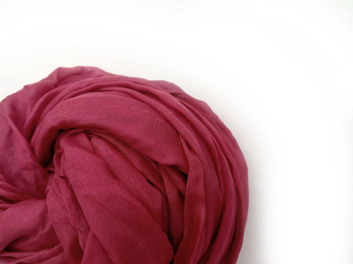 "koral red" hedvábná šála, pléd 180x90