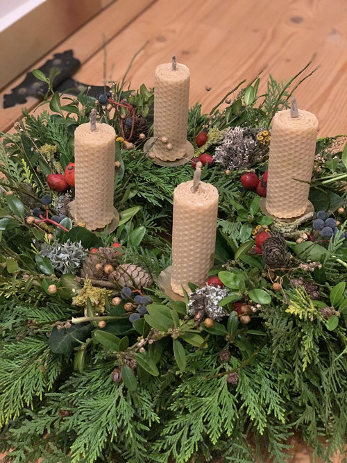 Advent/Vánoce/zimní/celoroční věnec, 100% přírodní