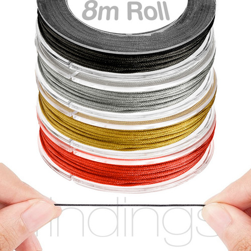 Nylon šňůrka (0,8mm) cívka 8 m / 1ks / ČERNÁ