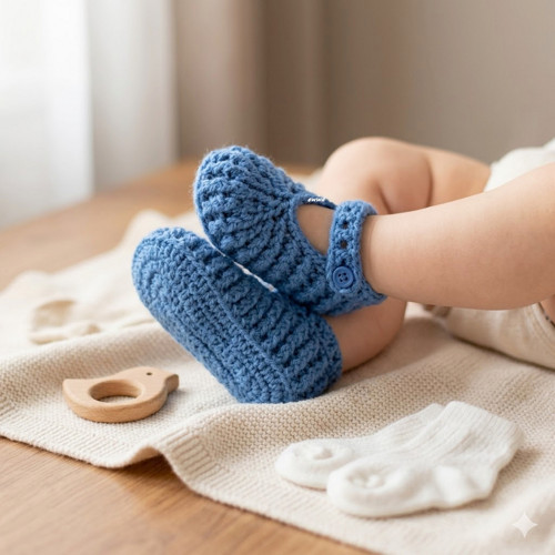 Háčkované botičky (9 cm) — foto 1