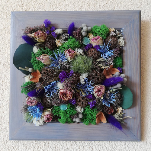 Květinový obrázek 25 x 25 cm