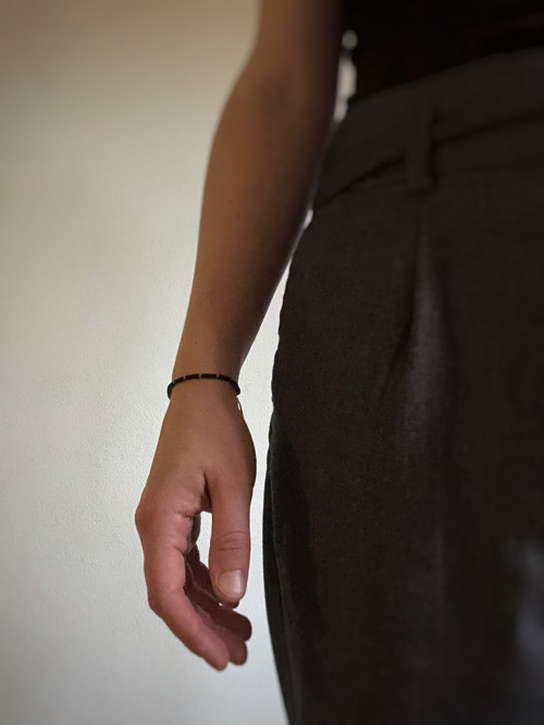 Minimalistický korálkový náramek BlackGold 1.1