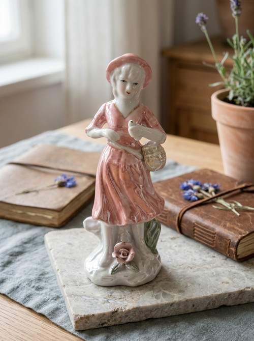 Porcelánová soška: Dívenka