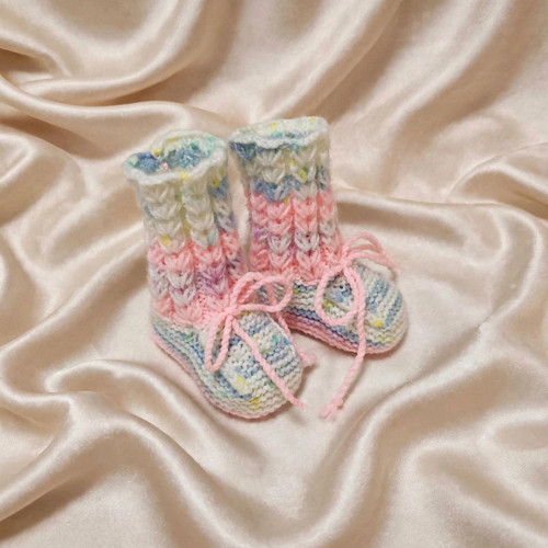 Pletené bačkůrky - 9,5 cm