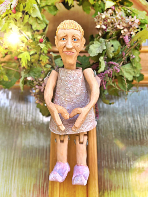 Loutka anděl Zlatík - 32 cm — foto 1