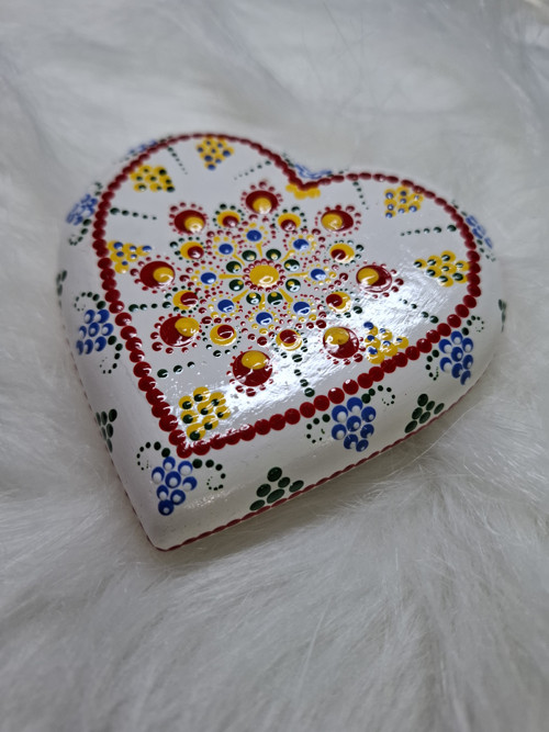 Srdce malovaný kámen, mandala — foto 1