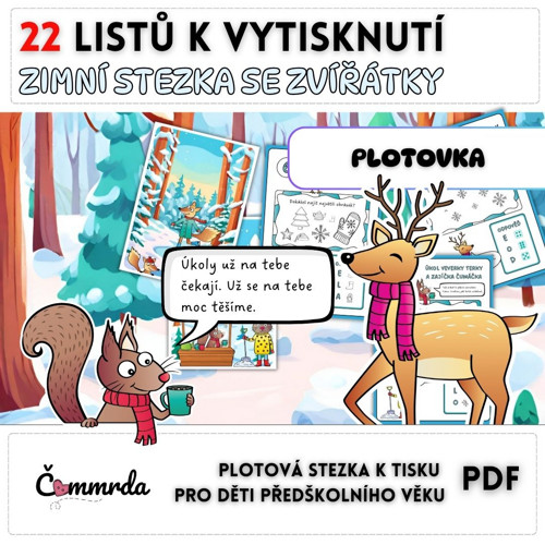 Zimní stezka se zvířátky (PDF k tisku)