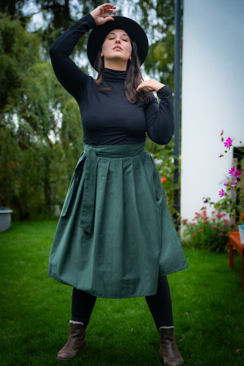 Manšestrová Midi - Smaragd — foto 1