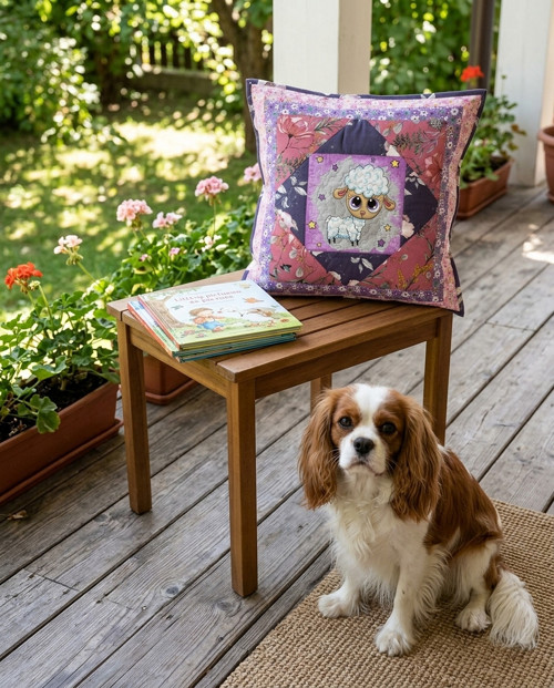 Polštář patchwork-Kudrnaté štěstí — foto 1
