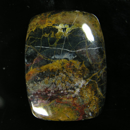 Ocean jaspis, kabošon, 37,48 ct., 30,0x22,0x5,6 mm