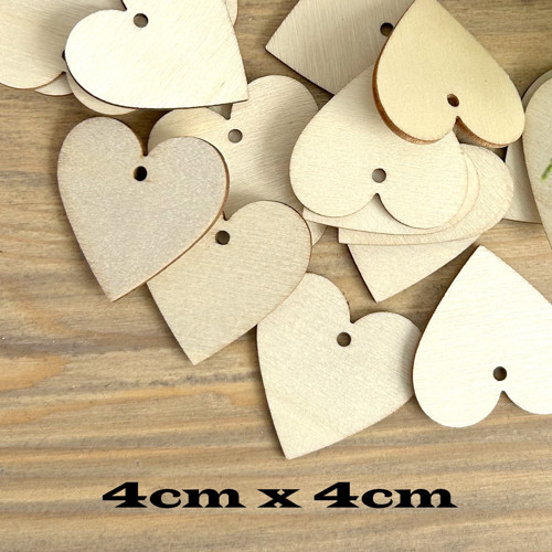 Srdíčko 4cmx4cm - překližka -1ks