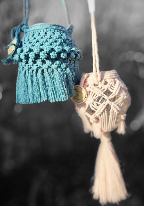 Boho Macrame Lucernička teal