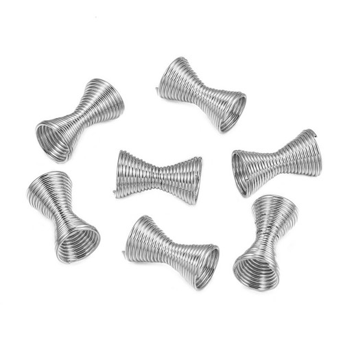 Kaplík přesýpací hodiny platina 12x7mm, 2ks
