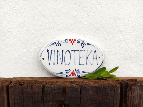 Cedulka Na Dveře Vinotéka